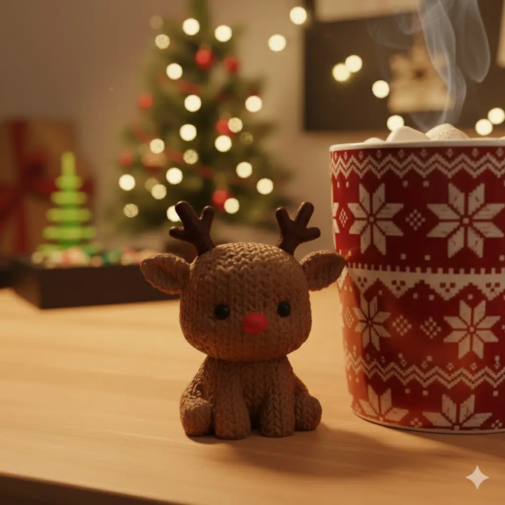 renne en crochet